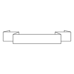 Trazo de cinta de encaje recto Diseño PNG