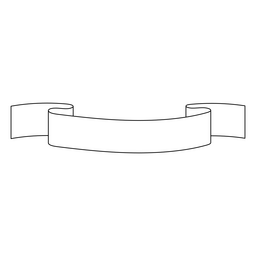 Trazo simple de encaje de cinta Diseño PNG
