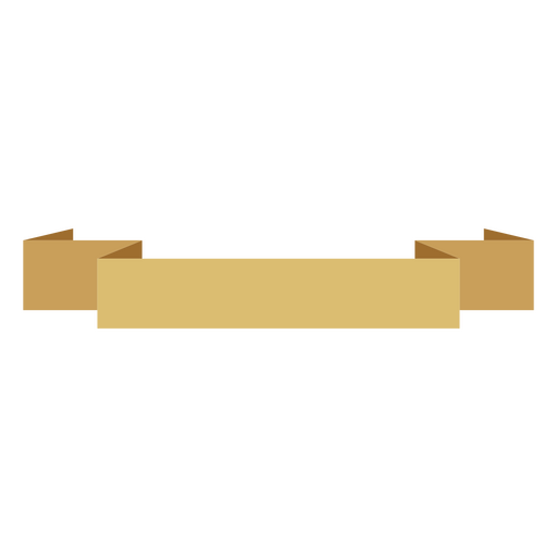Band flach golden PNG-Design