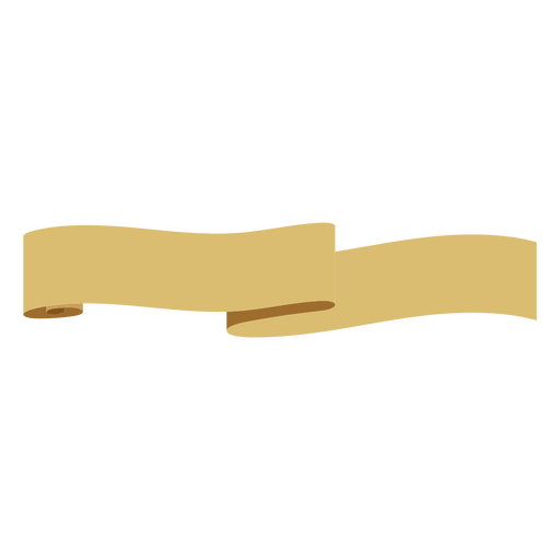 Golden ribbons flat PNG Design