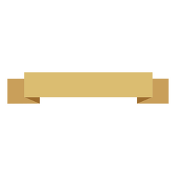 Fitas planas douradas Desenho PNG