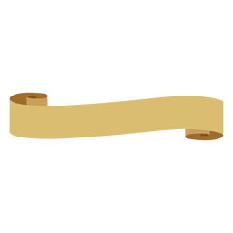 Goldene flache Bänder PNG-Design Transparent PNG