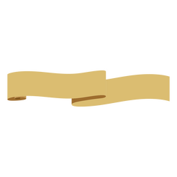 Flache goldene Bänder PNG-Design