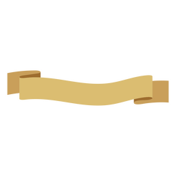 Simple semi-flat ribbon PNG Design