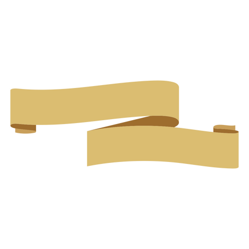 Simple ribbon semi-flat PNG Design