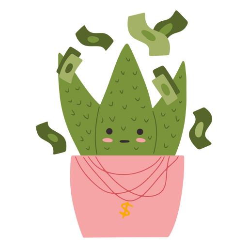 Cool bills cactus cute character PNG Design
