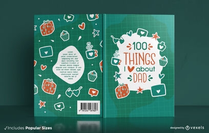 100 cosas que me encantan del diseño de la portada del libro de papá