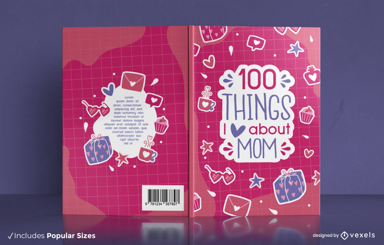 100 coisas que eu amo no design da capa do livro da mãe