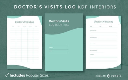 Diseño de registro de seguimiento de visitas al médico Modelo KDP