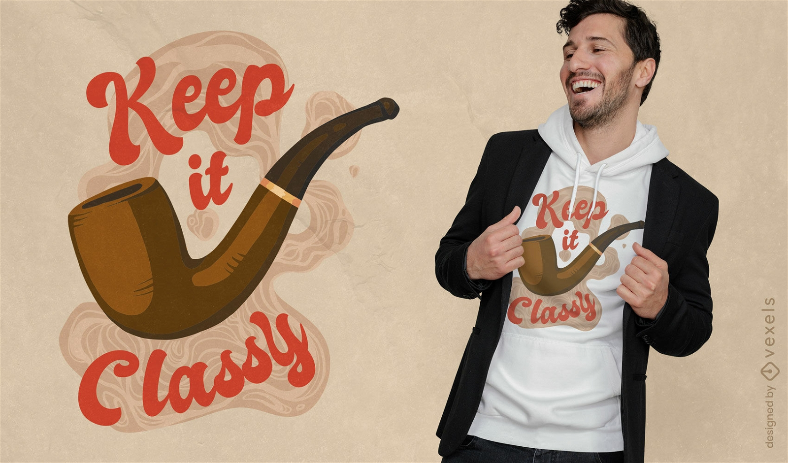 Keep it classy pipe t-shirt design
