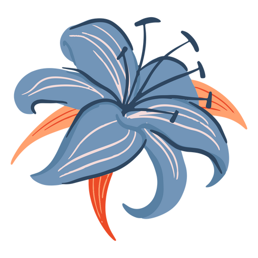 Icono de naturaleza de pétalos de flores Diseño PNG