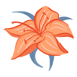 Blume zarte Blütenblätter Natur-Symbol PNG-Design