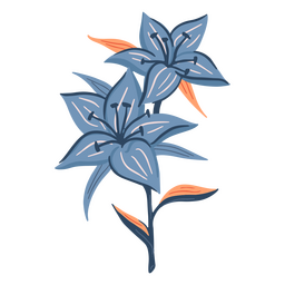 Ícone de pétalas delicadas de flores Transparent PNG