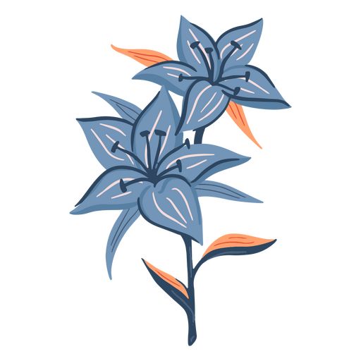 Flower delicate petals icon