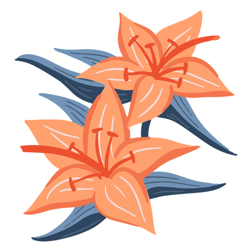 Icono de p?talos de flores delicadas Diseño PNG