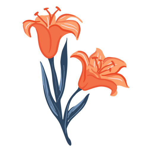 ícone de flores fofas Desenho PNG