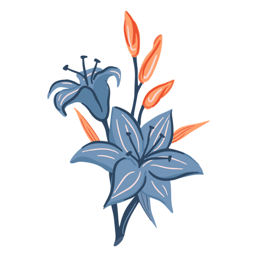 ícone de pétalas de flores fofas Desenho PNG