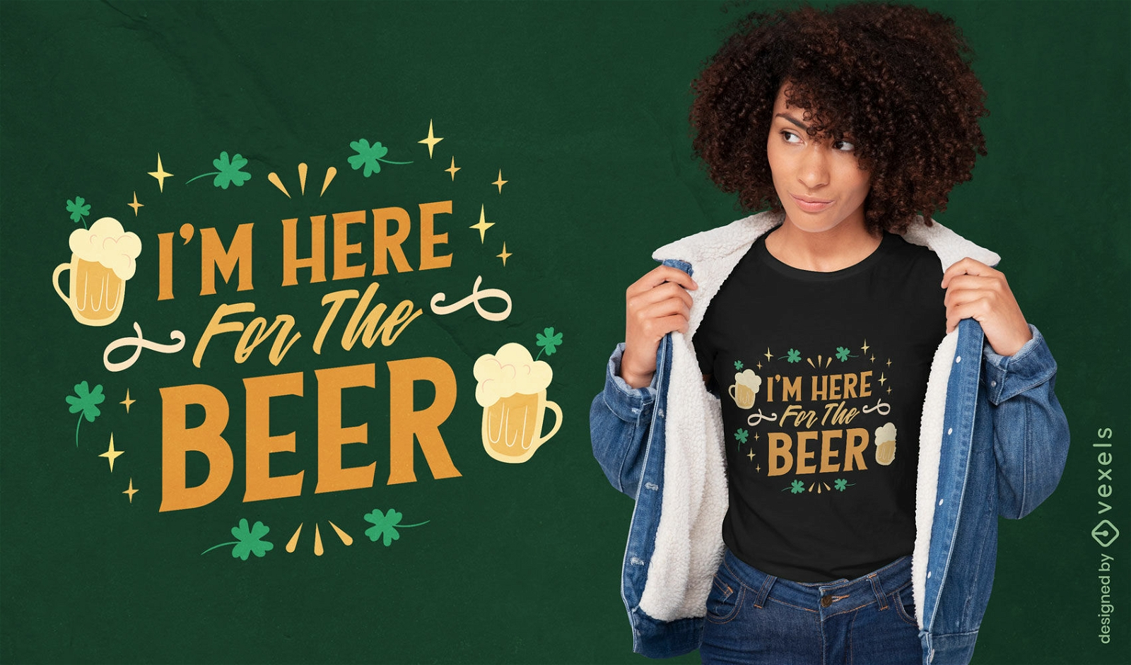 Design de camiseta de f?rias de cerveja St Patricks