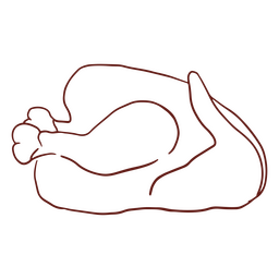 Golpe de comida de pollo de carne Diseño PNG