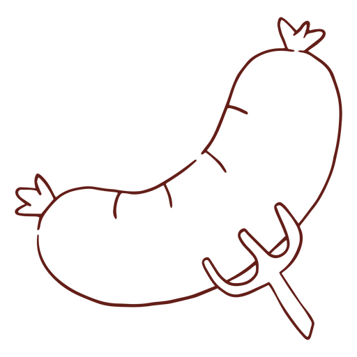 Curso de comida de salsicha de carne Desenho PNG