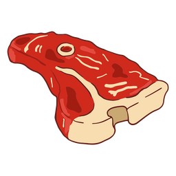 Fleischsteak Lebensmittelfarbe Schlaganfall PNG-Design