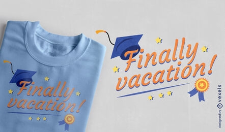 Diseño de camiseta divertida de cita de graduación
