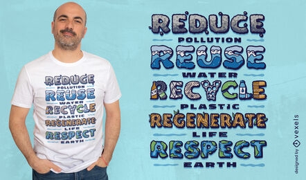 Recycling quote environment t-shirt