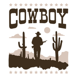 Cowboy Wild West Quote Badge PNG & SVG Design For T-Shirts