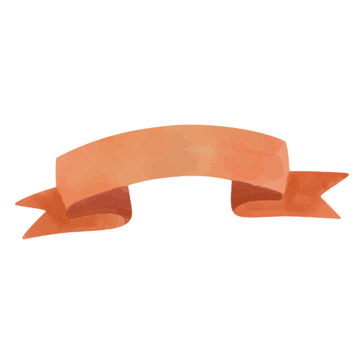Acuarela de cinta naranja Diseño PNG