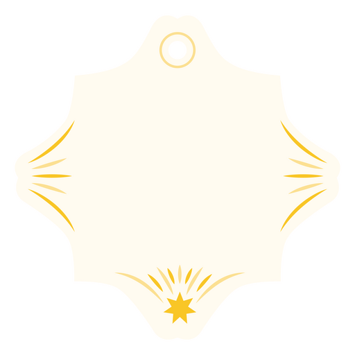 Etiqueta de estrela elegante Desenho PNG
