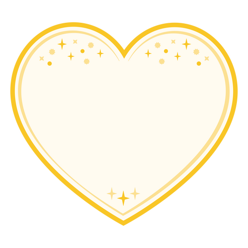 Etiqueta de corazón elegante Diseño PNG