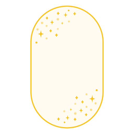 Etiqueta oval elegante Desenho PNG