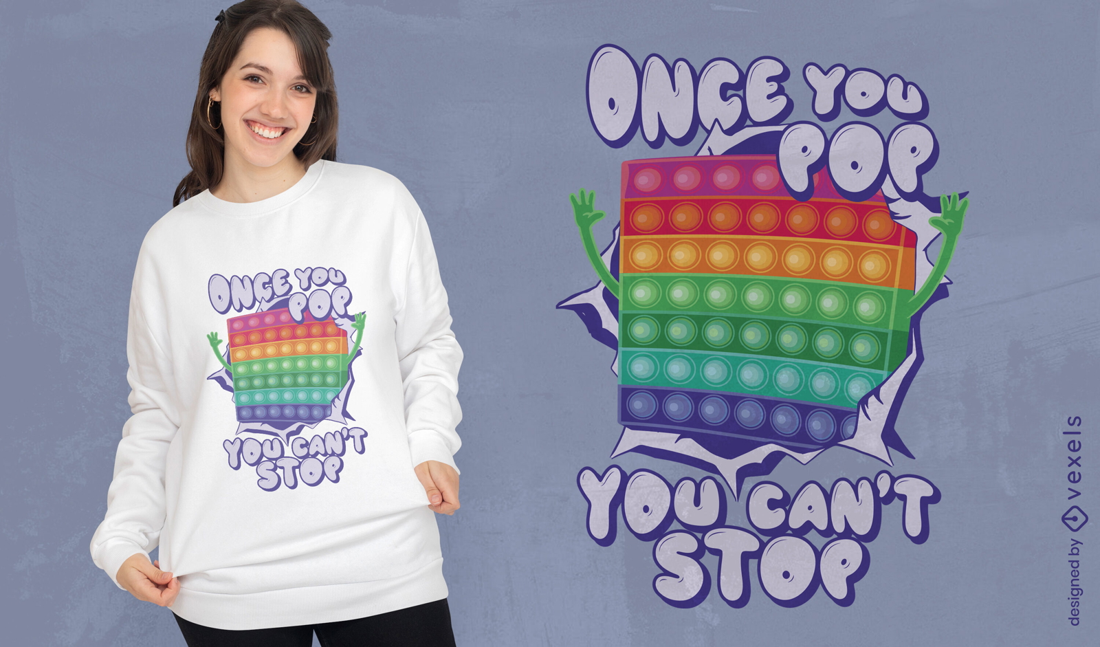 Poppin toy quote t-shirt design