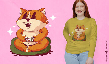 Design de camiseta de gamer de cachorro Corgi