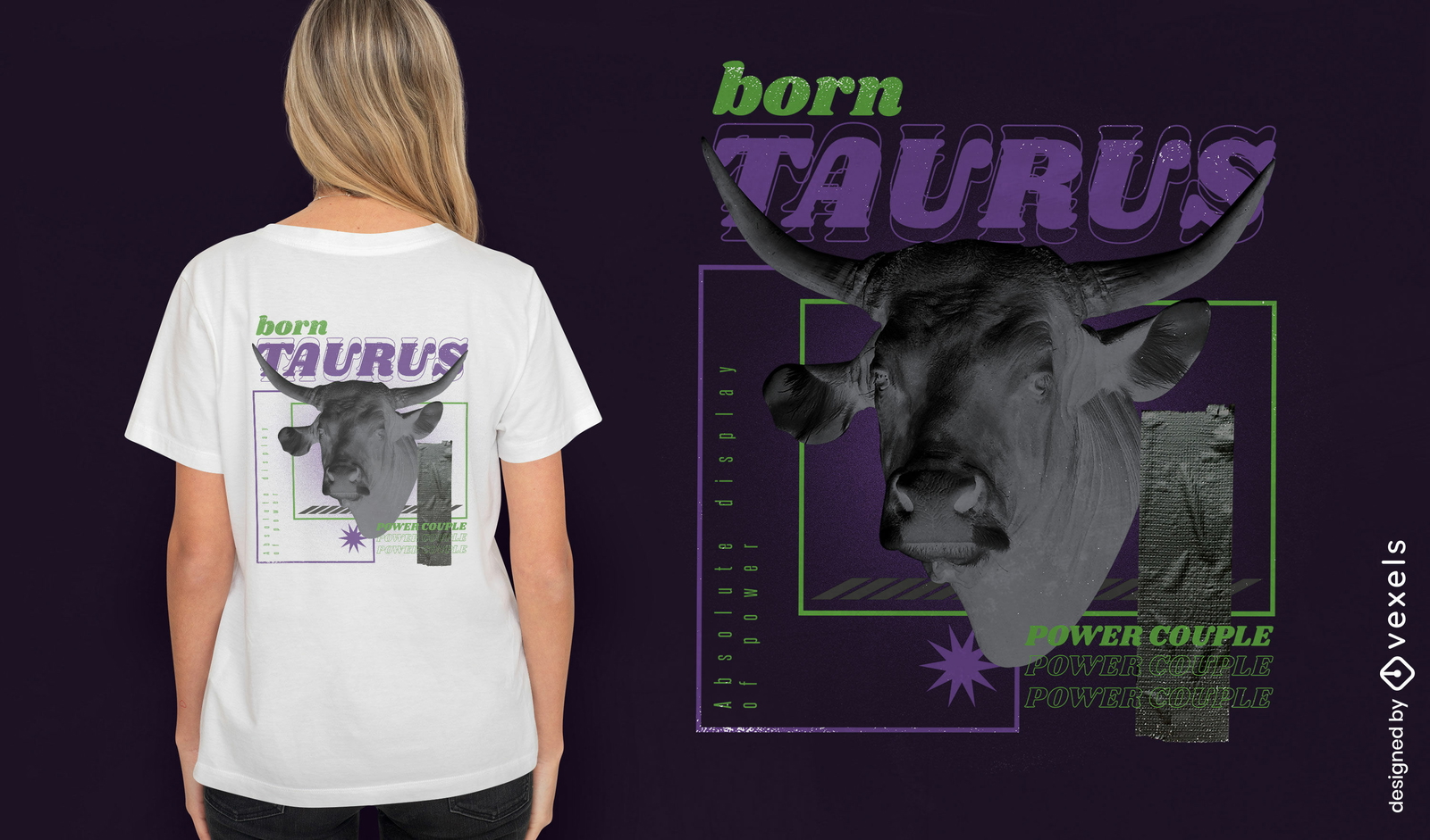 Tauro horóscopo toro animal camiseta psd