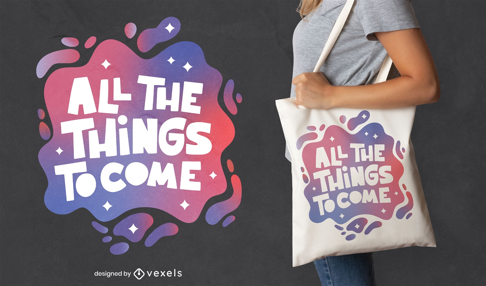 Things to come quote tote bag design
