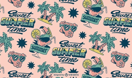 Sweet summer pattern design