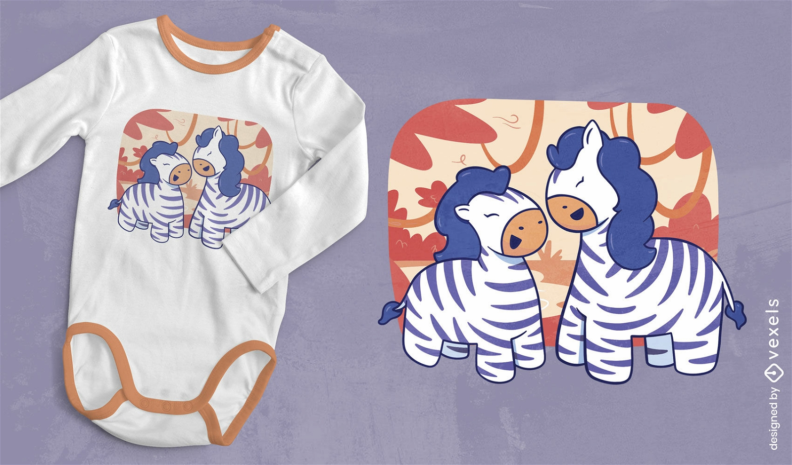 Zebra-Schwestern-T-Shirt-Design