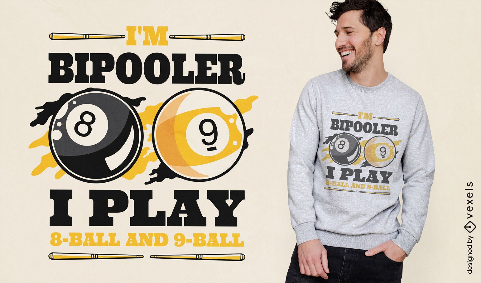 Funny pool quote t-shirt design