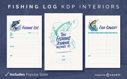 Modelo de Registro de Rastreamento de Pesca KDP Design de Interiores