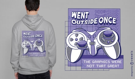 Lustiges Gamer-Zitat-T-Shirt-Design