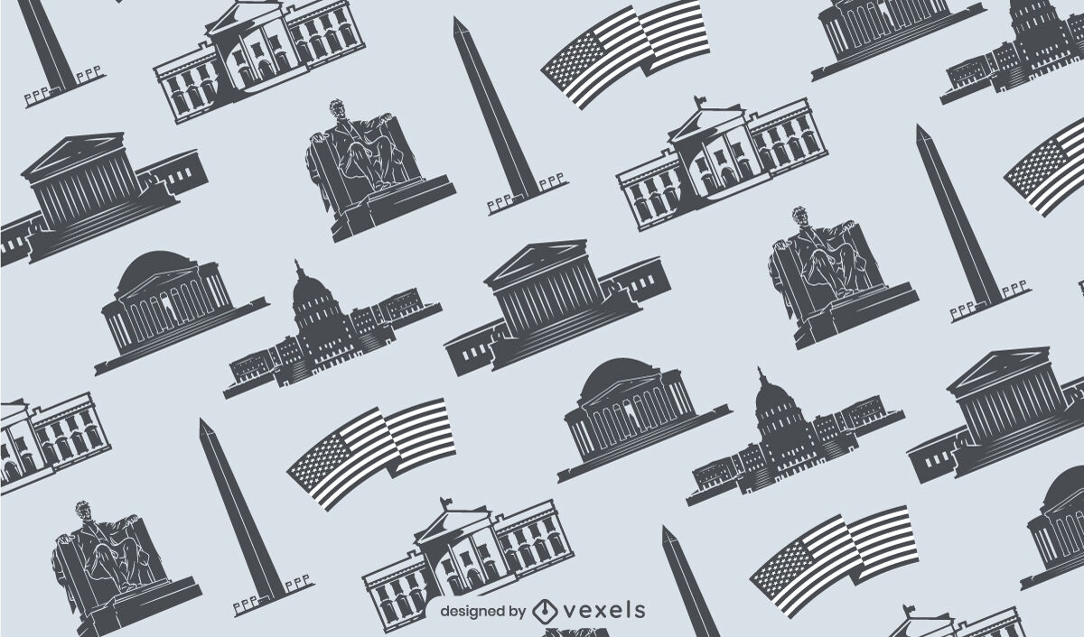 Design de padr?o de monumentos de Washington