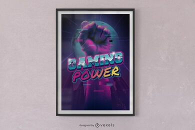 Gaming-Power-Faust-Poster-Design