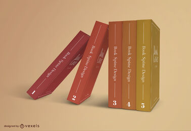 Maquete de capa de livro gradiente