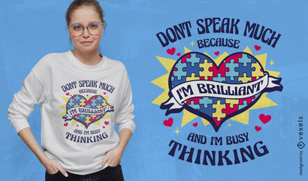 Herz mit Puzzleteilen T-Shirt-Design