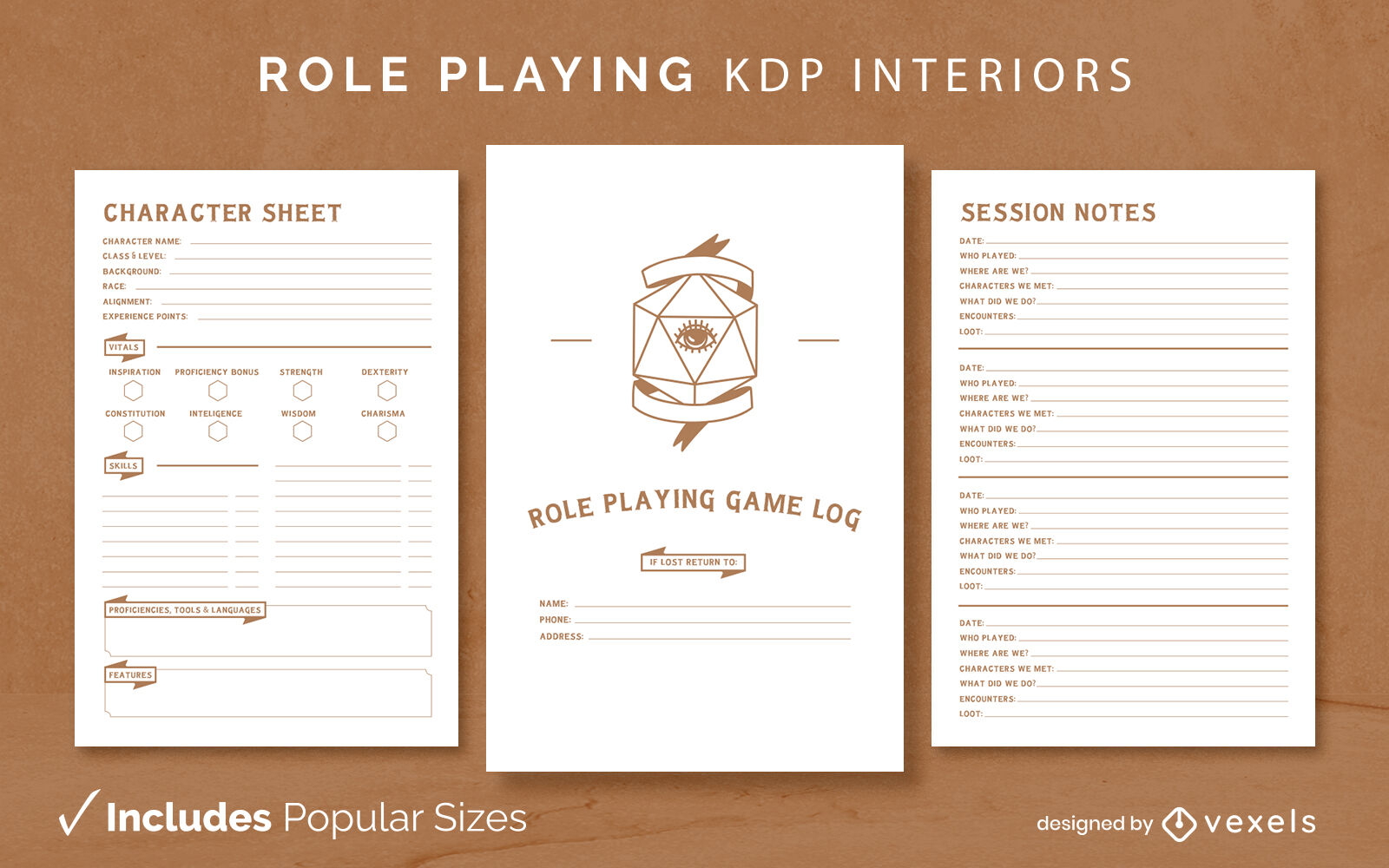 Juegos de rol dados kdp páginas de diseño de interiores