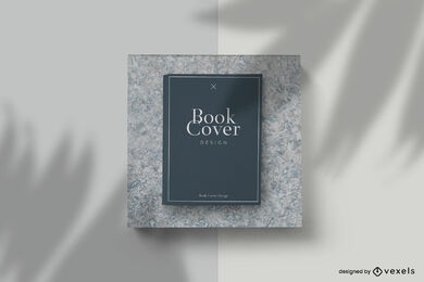 Maqueta de portada de libro de sombra de árbol