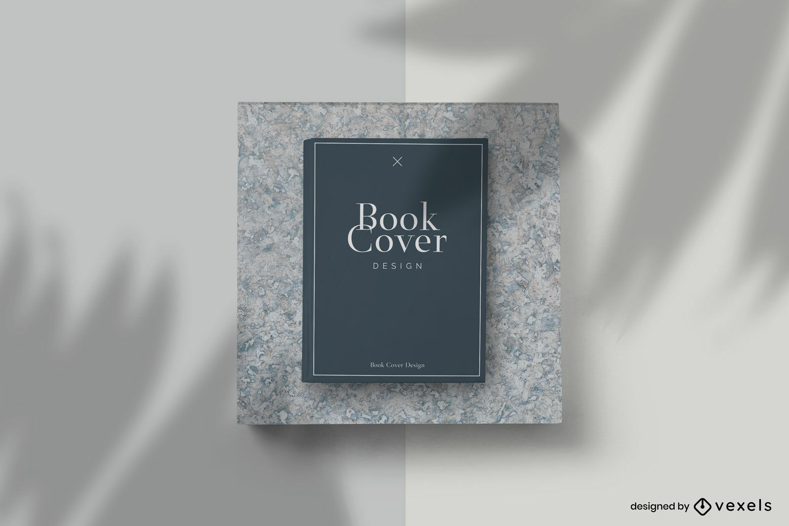Tree shadow book cover mockup