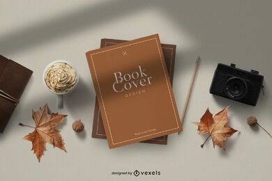 Herbst-Buchcover-Mockup-Design