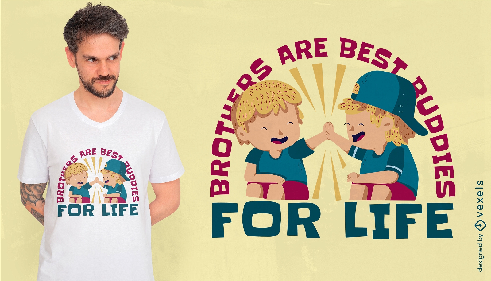 Design de camiseta infantil de desenho animado feliz